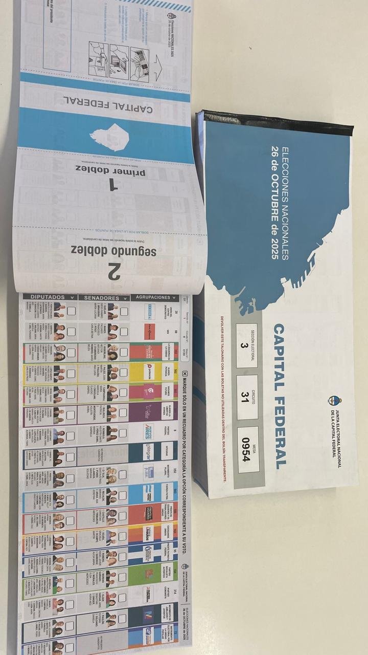 Boletas de padrón electoral impresas por KoMo para elecciones nacionales