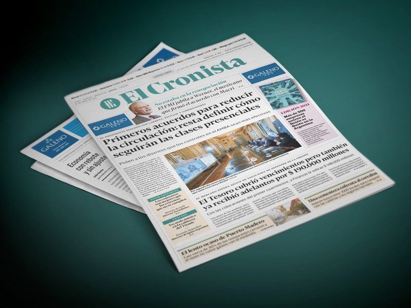 Tapa del diario El Cronista Comercial